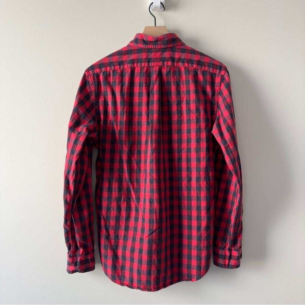 Ralph Lauren Classic Fit Performance Red Black Checker Collar Button Down Shirt - Picture 2 of 7